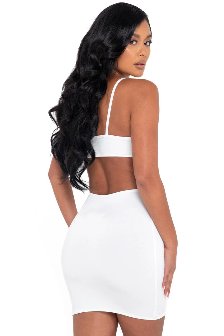 Roma Dresses White Cut Out Mini Dress 2 Roma Dresses White Cut Out Mini Dress