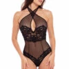 René Rofé Midnight Halter Teddy