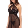 René Rofé Midnight Halter Chemise