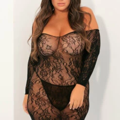 René Rofé Plus Size Seductive Lace Chemise