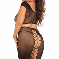 René Rofé Plus Size Back Story Top And Skirt