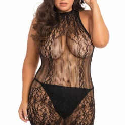 René Rofé Plus Size Reckless Lace Mini Dress