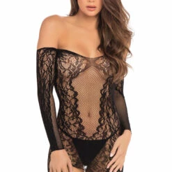 René Rofé Demure Long Sleeve Chemise Chemise Lingerie