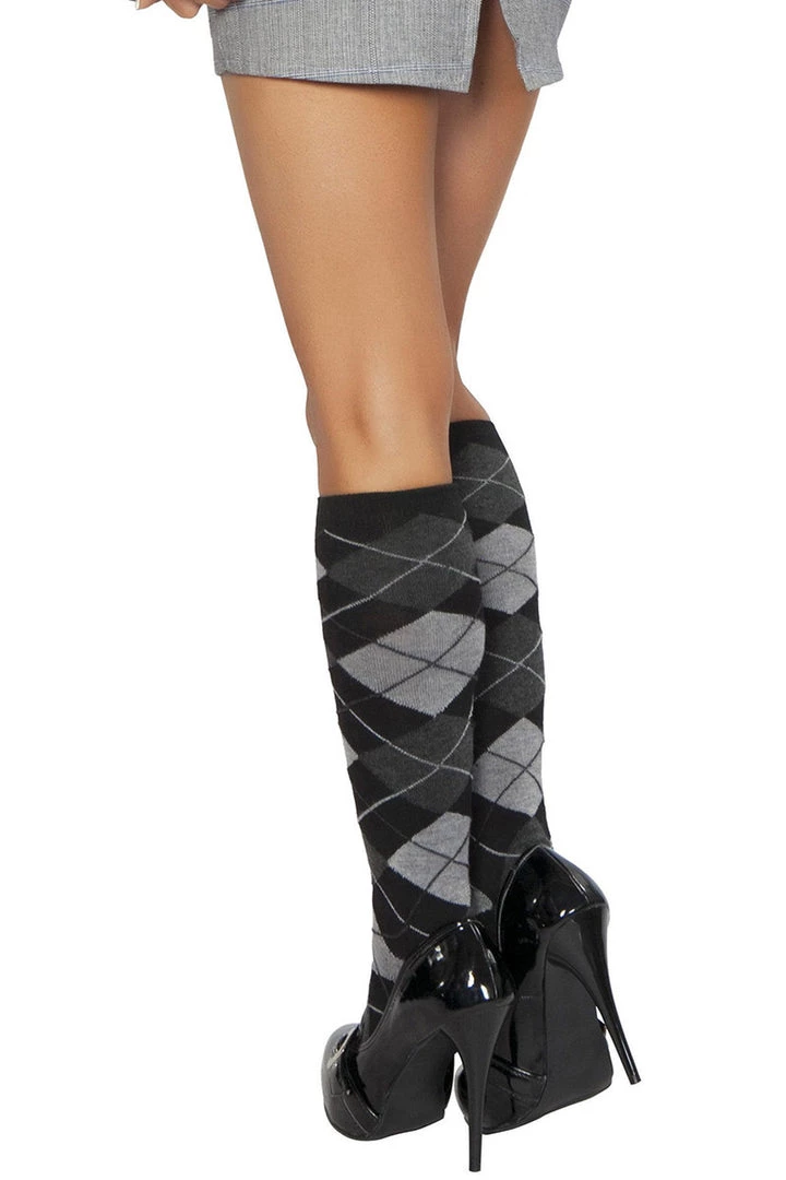 Roma Costume Hosiery Argyle Knee High Socks 2 Roma Costume Hosiery Argyle Knee High Socks