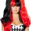 Roma Costume Medieval Jester Wig