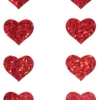 Pastease Mini Red Glitter Heart Body Nipple Pasties