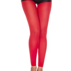 Music Legs Hosiery Restless In Rouge Opaque Capri Pantyhose