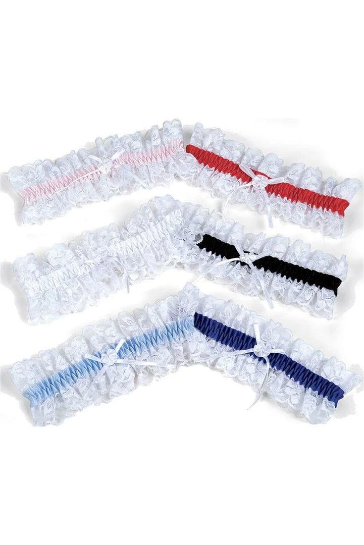 Shirley Of Hollywood Garters Leg Garter With Soft Satin Trim 2 Shirley Of Hollywood Garters Leg Garter With Soft Satin Trim