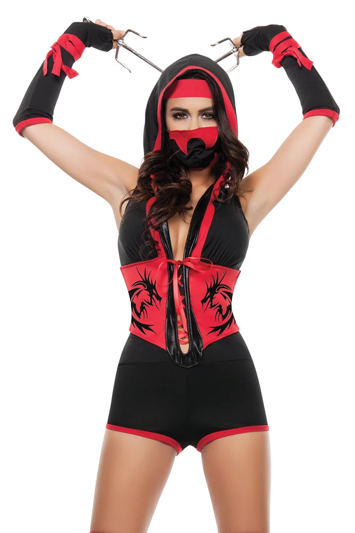 Starline Red Dragon Ninja Costume Sexy Halloween Costumes 3 Starline Red Dragon Ninja Costume Sexy Halloween Costumes