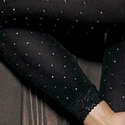 H.O.T By Shirley Of Hollywood Opaque Dot Leggings
