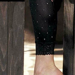 H.O.T By Shirley Of Hollywood Opaque Dot Leggings
