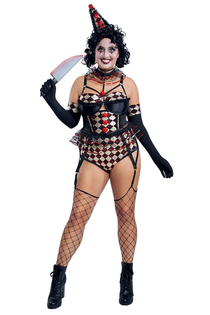 Starline Plus Size Killer Clown Costume 1 Starline Plus Size Killer Clown Costume