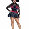 Starline Plus Size Red Skeleton Witch Costume