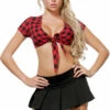Starline Costume Smokin' Hot Plaid Top Clothing