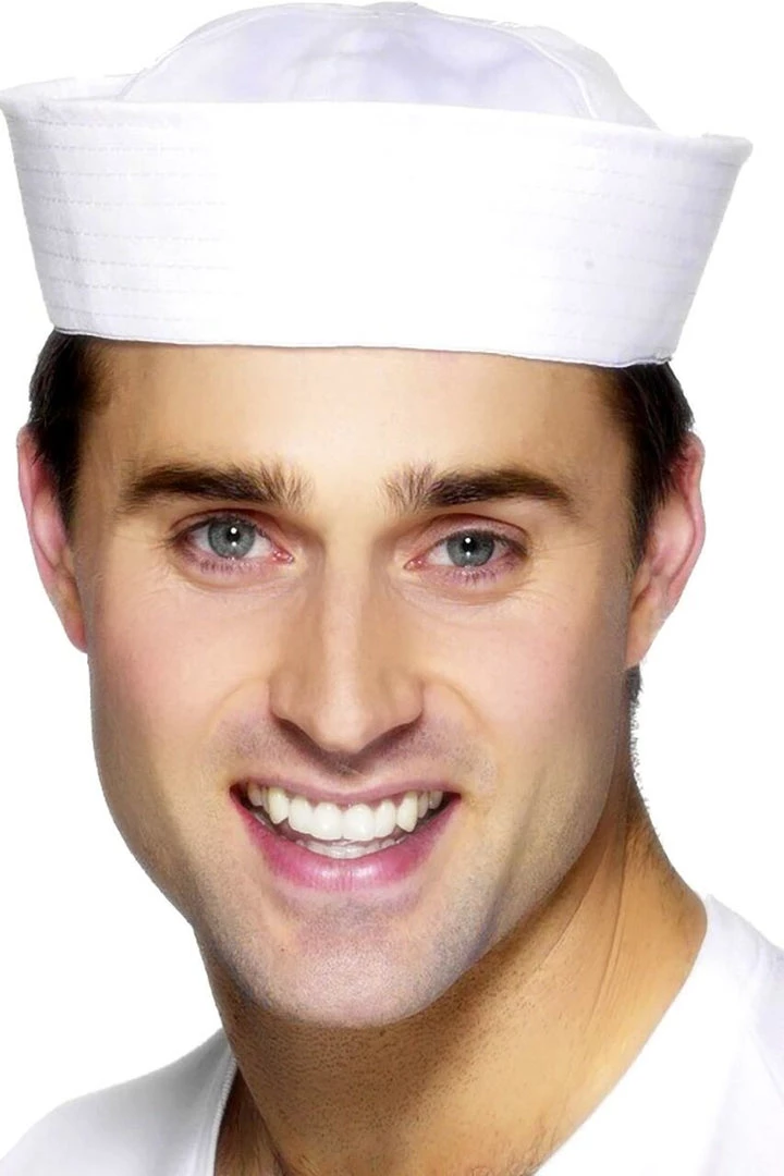 Smiffy's White Sailor Hat Hats 3 Smiffy's White Sailor Hat Hats