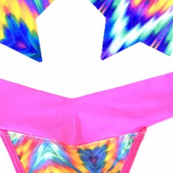 NevaNude Lingerie Sporty Aztec Rave Nipple Pasties & Thong Panty