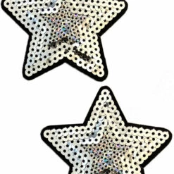 NevaNude Super Star Silver Sequin Pasties