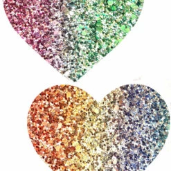 NevaNude Super Sparkle Rock Glitter Hearts Nipple Pasties