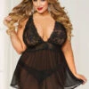Seven Till Midnight Plus Size Lovely In Lace Babydoll