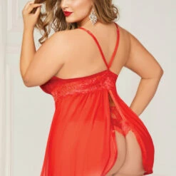 Seven Till Midnight Plus Size Lovely In Lace Babydoll