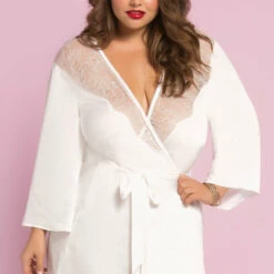 Seven Till Midnight Plus Size Romantic Eyelash Lace Robe 11 Seven Till Midnight Plus Size Romantic Eyelash Lace Robe