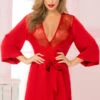 Seven Till Midnight Lingerie Romantic Eyelash Lace Robe