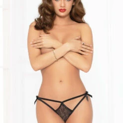 Seven Till Midnight Panties Scalloped Lace Strappy Panty