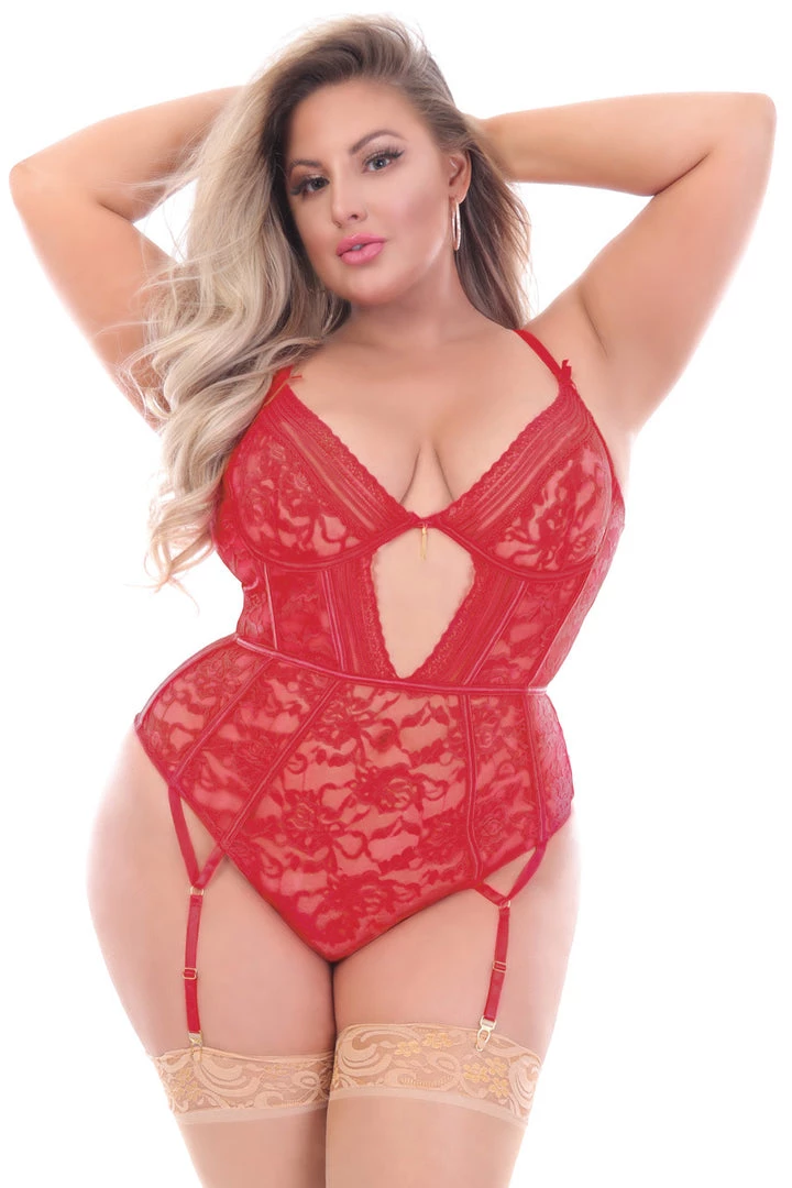Seven Till Midnight Plus Size Garden Of Eden Floral Teddy 1 Seven Till Midnight Plus Size Garden Of Eden Floral Teddy