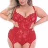 Seven Till Midnight Plus Size Queen Of Hearts Garter Chemise Plus Size Lingerie
