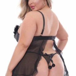 Seven Till Midnight Plus Size Jingle All The Way Babydoll Plus Size Lingerie