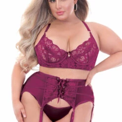 Seven Till Midnight Plus Size Starstruck Bra And Panty Set Plus Holiday