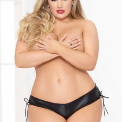 Seven Till Midnight Plus Size Wet Look Boyshorts 5 Seven Till Midnight Plus Size Wet Look Boyshorts