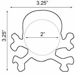 GE Apparel Rainbow Skull Nipple Pasties