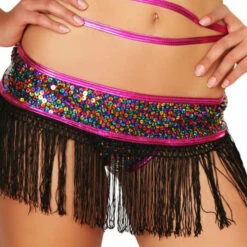 3WISHES Fringe Reflections Multi Colored Club Wear Outfit 17 3WISHES Fringe Reflections Multi Colored Club Wear Outfit