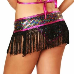 3WISHES Fringe Reflections Multi Colored Club Wear Outfit 19 3WISHES Fringe Reflections Multi Colored Club Wear Outfit