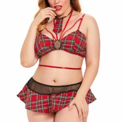 3WISHES Plus Size School Hottie Lingerie Set Plus Size Lingerie