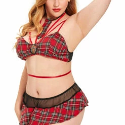 3WISHES Plus Size School Hottie Lingerie Set Plus Size Lingerie