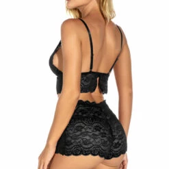 3WISHES Plus Size Lovely Lace Bralette Set