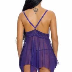 3WISHES Mesh And Lace Handkerchief Babydoll Lingerie 13 3WISHES Mesh And Lace Handkerchief Babydoll Lingerie