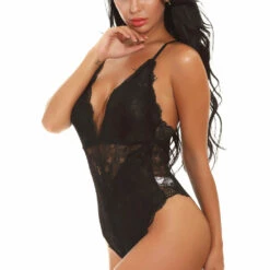 3WISHES Lingerie Lacy V-Cut Teddy 27 3WISHES Lingerie Lacy V-Cut Teddy