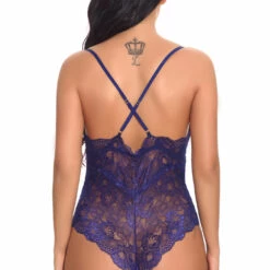 3WISHES Lingerie Lacy V-Cut Teddy 36 3WISHES Lingerie Lacy V-Cut Teddy