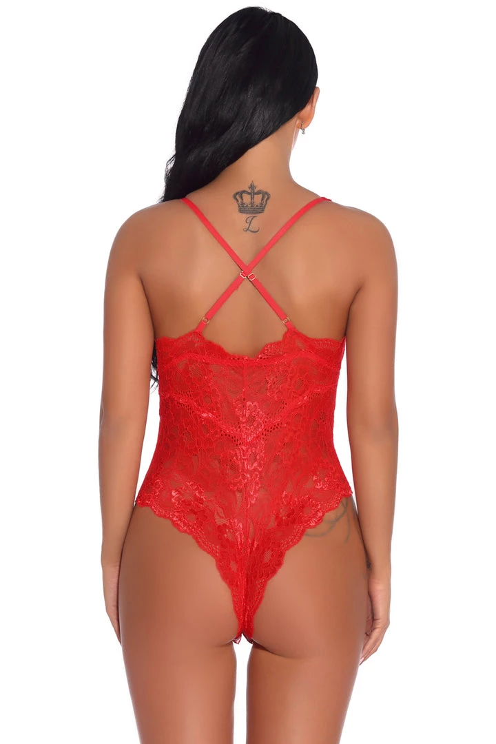 3WISHES Lingerie Lacy V-Cut Teddy 5 3WISHES Lingerie Lacy V-Cut Teddy