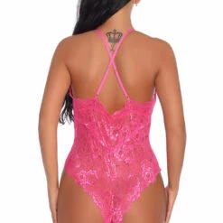 3WISHES Lingerie Lacy V-Cut Teddy 35 3WISHES Lingerie Lacy V-Cut Teddy