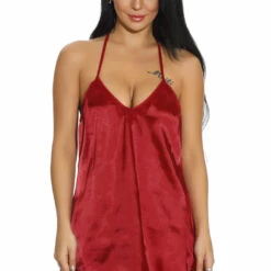 3WISHES Nothing But Satin Chemise Lingerie 9 3WISHES Nothing But Satin Chemise Lingerie