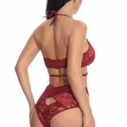 3WISHES Lace Wrap Around Bra Set