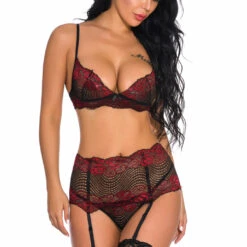 3WISHES Cutesy Contrast Lace Bra Set Bra Sets 20 3WISHES Cutesy Contrast Lace Bra Set Bra Sets