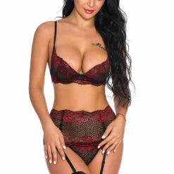 3WISHES Cutesy Contrast Lace Bra Set Bra Sets 29 3WISHES Cutesy Contrast Lace Bra Set Bra Sets