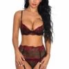 3WISHES Cutesy Contrast Lace Bra Set Bra Sets