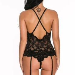 3WISHES Lingerie Goddess Garter Cami