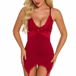 3WISHES Ga Ga Gorgeous Garter Chemise Chemise Lingerie 6 3WISHES Ga Ga Gorgeous Garter Chemise Chemise Lingerie